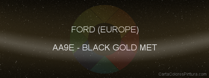 Pintura Ford (europe) AA9E Black Gold Met