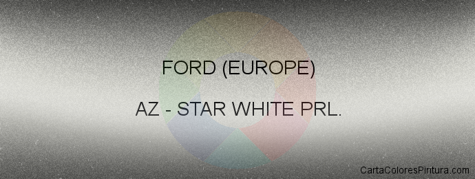 Pintura Ford (europe) AZ Star White Prl.