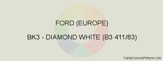 Pintura Ford (europe) BK3 Diamond White (b3 411/83)