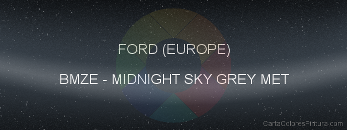 Pintura Ford (europe) BMZE Midnight Sky Grey Met