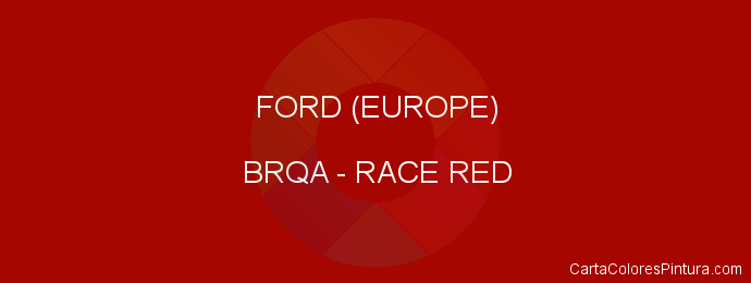 Pintura Ford (europe) BRQA Race Red