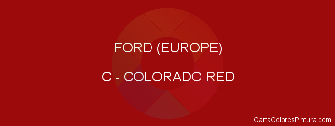 Pintura Ford (europe) C Colorado Red