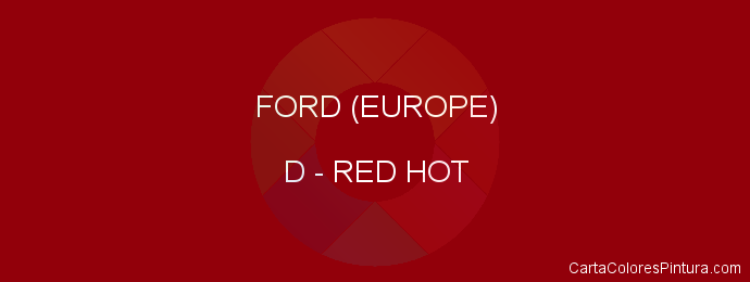 Pintura Ford (europe) D Red Hot