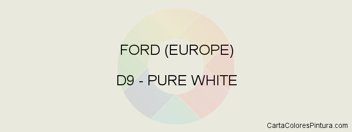 Pintura Ford (europe) D9 Pure White