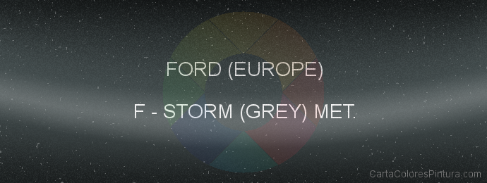 Pintura Ford (europe) F Storm (grey) Met.