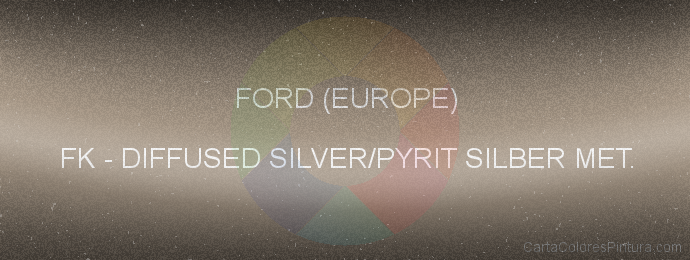 Pintura Ford (europe) FK Diffused Silver/pyrit Silber Met.