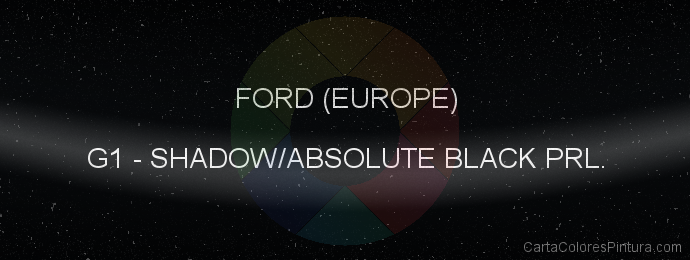 Pintura Ford (europe) G1 Shadow/absolute Black Prl.