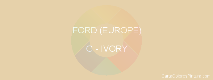 Pintura Ford (europe) G Ivory