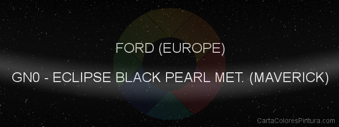 Pintura Ford (europe) GN0 Eclipse Black Pearl Met. (maverick)