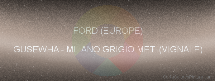 Pintura Ford (europe) GUSEWHA Milano Grigio Met. (vignale)