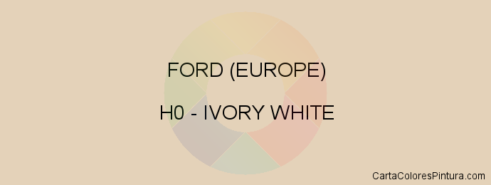 Pintura Ford (europe) H0 Ivory White