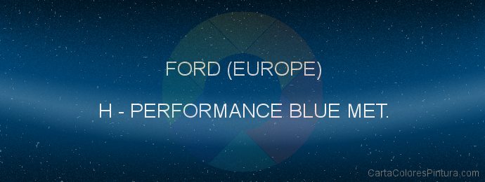 Pintura Ford (europe) H Performance Blue Met.