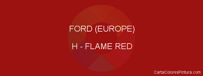 Pintura Ford (europe) H Flame Red