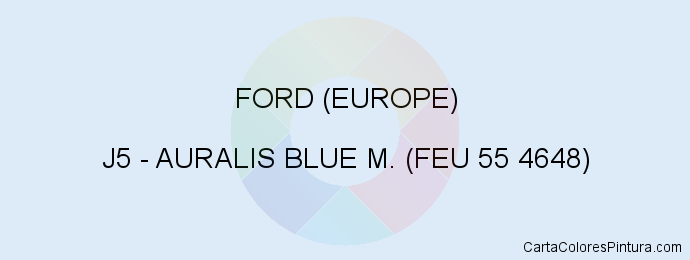 Pintura Ford (europe) J5 Auralis Blue M. (feu 55 4648)