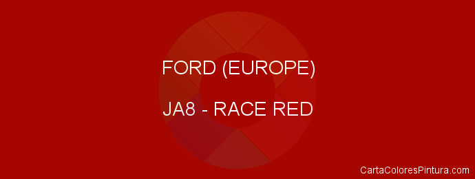 Pintura Ford (europe) JA8 Race Red