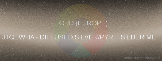 Pintura Ford (europe) JTQEWHA Diffused Silver/pyrit Silber Met.