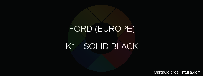 Pintura Ford (europe) K1 Solid Black