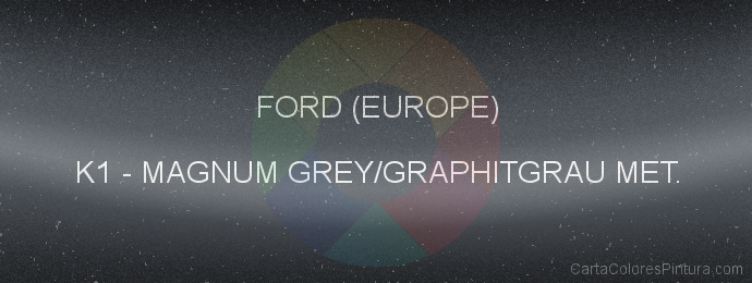 Pintura Ford (europe) K1 Magnum Grey/graphitgrau Met.