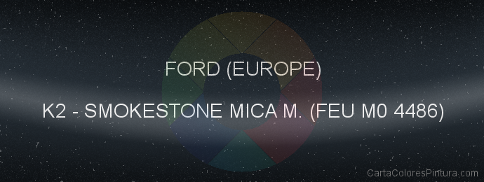 Pintura Ford (europe) K2 Smokestone Mica M. (feu M0 4486)