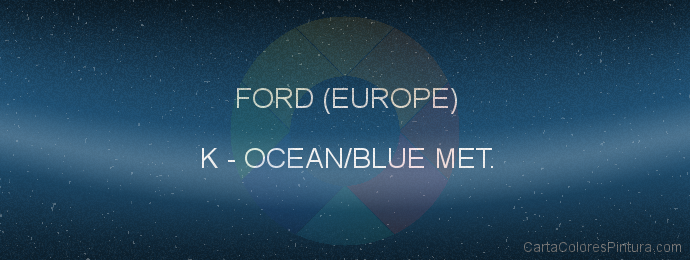 Pintura Ford (europe) K Ocean/blue Met.