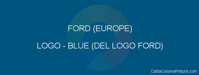 Pintura Ford (europe) LOGO Blue (del Logo Ford)