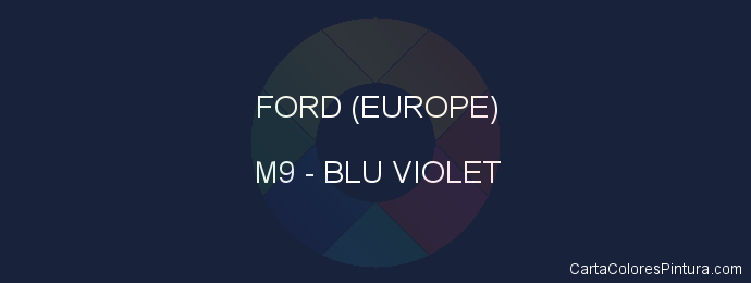 Pintura Ford (europe) M9 Blu Violet