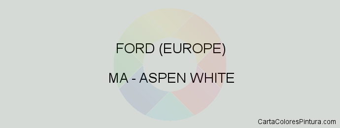 Pintura Ford (europe) MA Aspen White