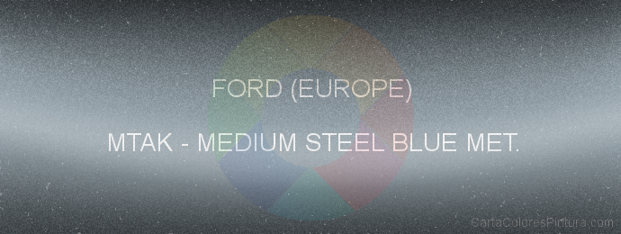 Pintura Ford (europe) MTAK Medium Steel Blue Met.