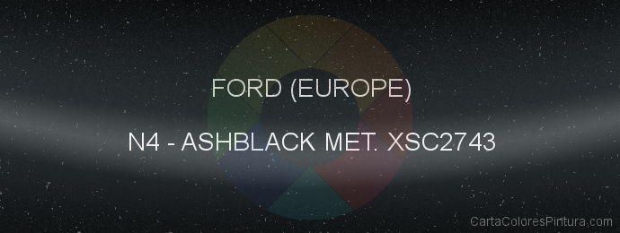 Pintura Ford (europe) N4 Ashblack Met. Xsc2743