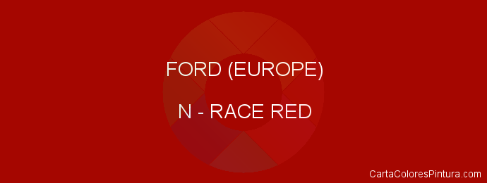 Pintura Ford (europe) N Race Red