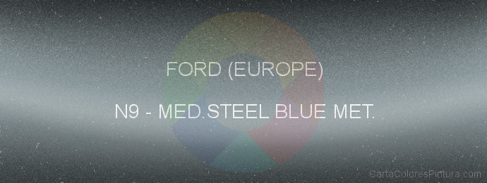 Pintura Ford (europe) N9 Medium Steel Blue Met.