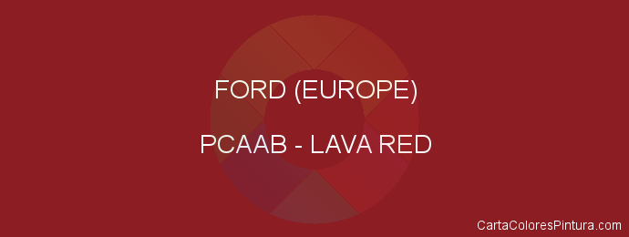 Pintura Ford (europe) PCAAB Lava Red