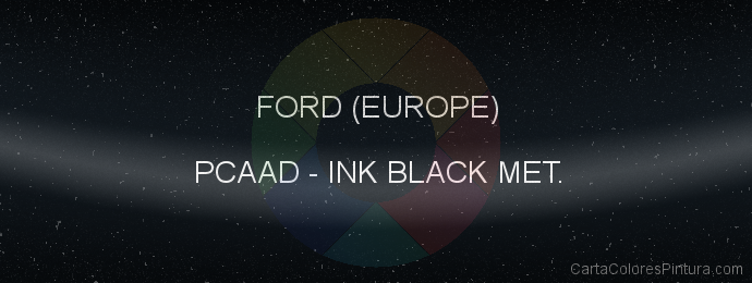 Pintura Ford (europe) PCAAD Ink Black Met.