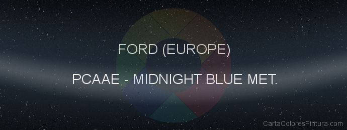 Pintura Ford (europe) PCAAE Midnight Blue Met.