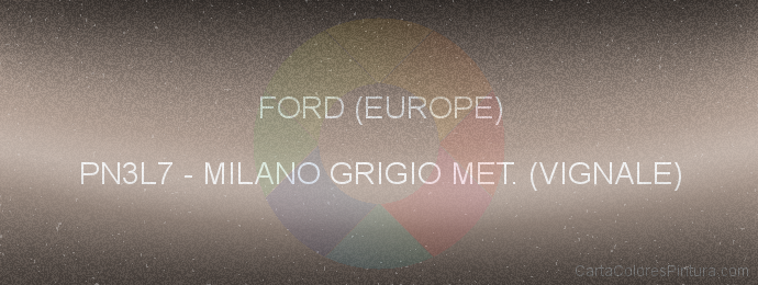 Pintura Ford (europe) PN3L7 Milano Grigio Met. (vignale)
