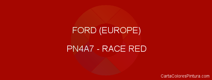 Pintura Ford (europe) PN4A7 Race Red