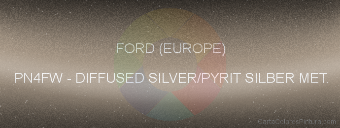 Pintura Ford (europe) PN4FW Diffused Silver/pyrit Silber Met.