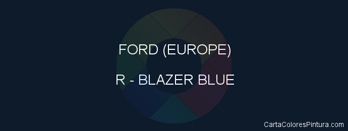 Pintura Ford (europe) R Blazer Blue