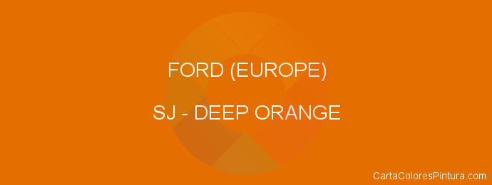 Pintura Ford (europe) SJ Deep Orange