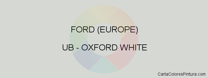 Pintura Ford (europe) UB Oxford White