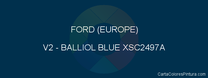 Pintura Ford (europe) V2 Balliol Blue Xsc2497a