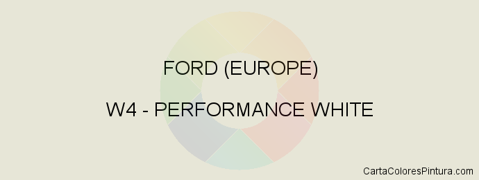 Pintura Ford (europe) W4 Performance White