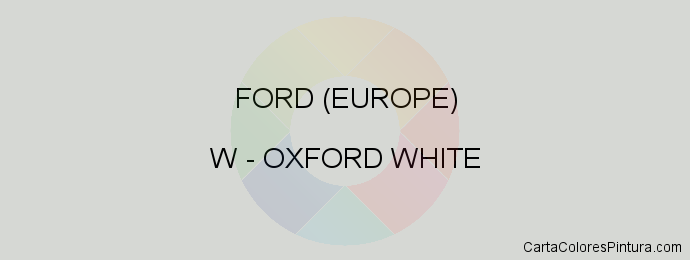 Pintura Ford (europe) W Oxford White