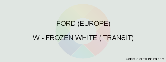 Pintura Ford (europe) W Frozen White ( Transit)