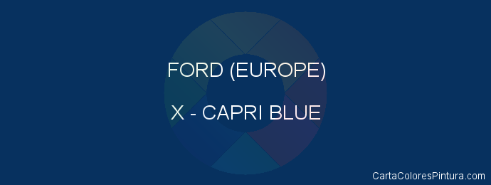 Pintura Ford (europe) X Capri Blue
