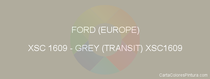 Pintura Ford (europe) XSC 1609 Grey (transit) Xsc1609