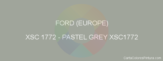 Pintura Ford (europe) XSC 1772 Pastel Grey Xsc1772