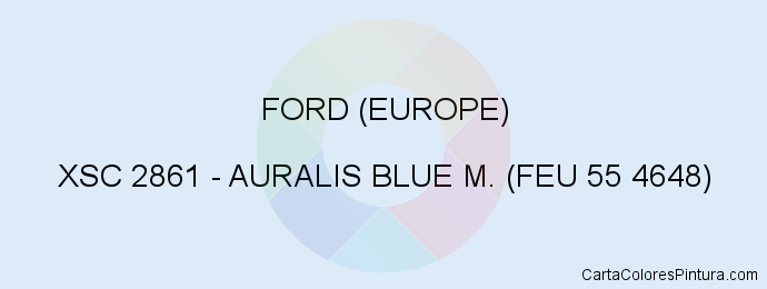 Pintura Ford (europe) XSC 2861 Auralis Blue M. (feu 55 4648)