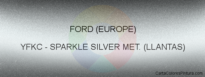 Pintura Ford (europe) YFKC Sparkle Silver Met. (llantas)