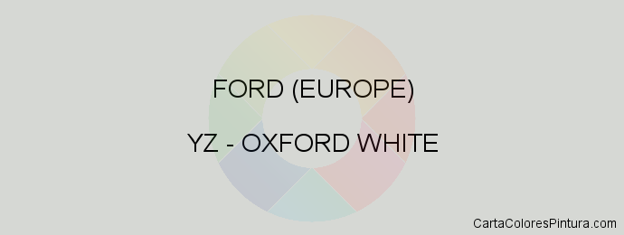 Pintura Ford (europe) YZ Oxford White